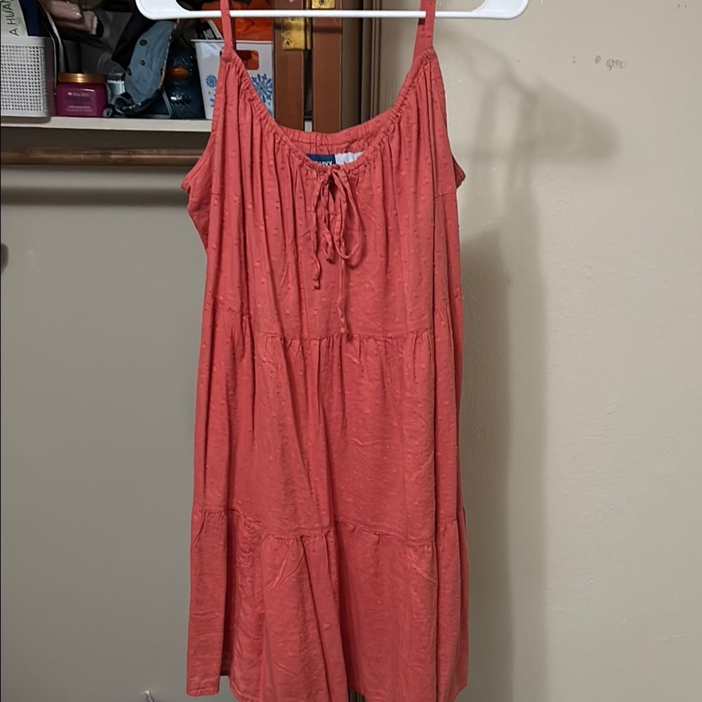 Coral Sleeveless Dress